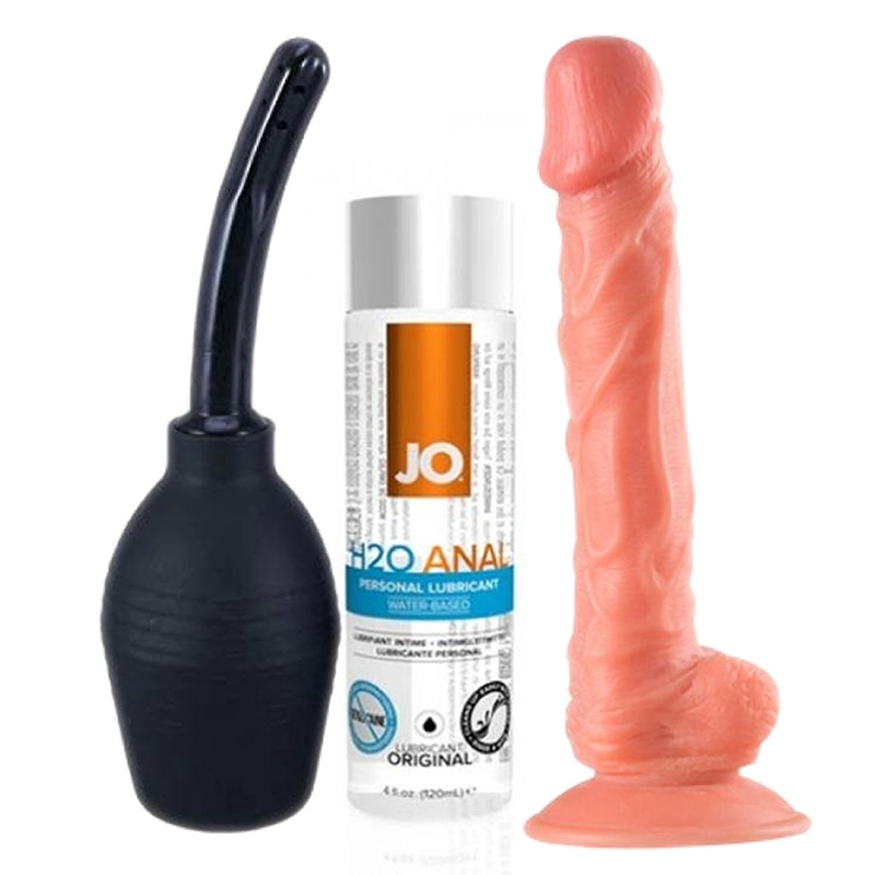  Kit Entretador para Sexo Anal - QS-B003 Dildo With Suction Base