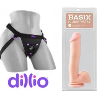 Arnes Con Dildo Para Mujeres - Strap On  30 cm Largo x 5 cm Ancho - PD4231-21 12&quot; Dong with Suction Cup Strap-on Kit Dildo y arnes