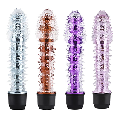  Dildo Vibrador con Textura de 17.7 cm largo x 3.2 cm Ancho - QSDZ-022