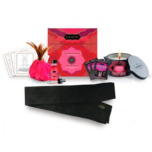  Polvos Corporales, Aceites Velas y Lubricante Juego de Cartas KAMASUTRA TREASURE TROVE