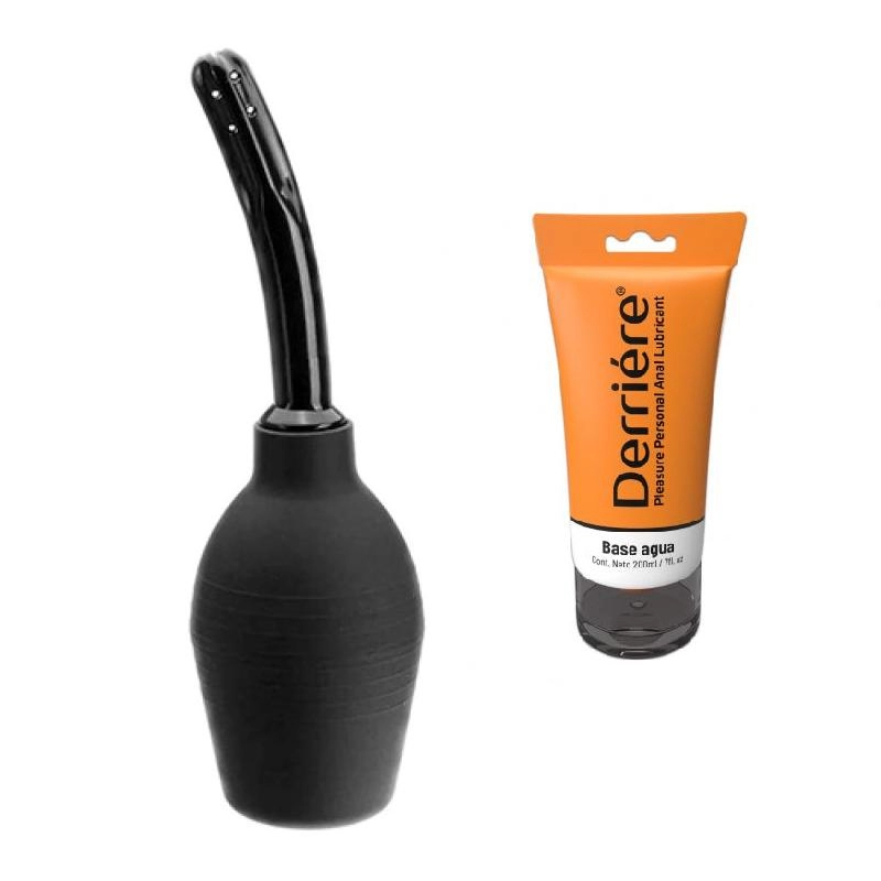  LUBRICANTE DERRIERE ANAL PLEASURE BASE AGUA 200 ML 7 OZ y Ducha Anal G004