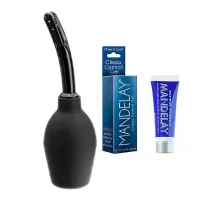 Kit de juguetes Anales MANDELAY CLIMAX CONTROL GEL Y Ducha Anal G004