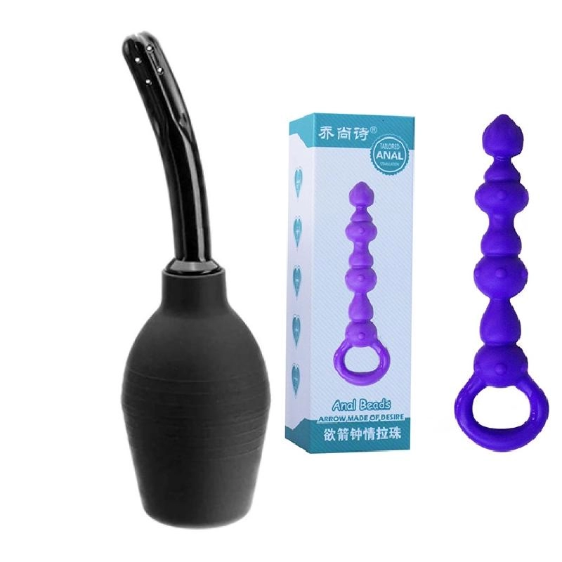 Kit de juguetes Anales ANAL BEADS LUST FOR ARROWS Y Ducha Anal G004