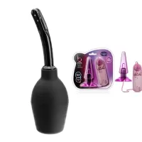 KIT De Juguetes Anales  BL-10600 Basic Anal Pleaser Pink Y Ducha Anal G004