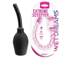 Kit de juguetes Anales HP2298 EXTREME SCORPION ANAL VIBE MAGENTA Y Ducha Anal G004
