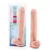 Dildo Realista con TestÃ­culos de 35 cm Largo x 6.3 cm Ancho - 14 Pulgadas con Ventosa Color Piel Blanca Daddy Vanilla BL-26643