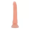  Dildo Realista Sin Testículos de 23 cm Largo x 3.8 cm Ancho - 9 Pulgadas con Ventosa Color Piel Blanca Mr. Slim Beige BL-12083
