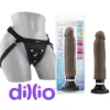  27 cm Largo x 5 cm Ancho - BL-27916 11 Inch Sensa Feel Magnum Vibrating Dong Chocolate Strap-on Kit Dildo y Arnes 