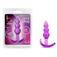  BL-24411 Triple Bead Anal Plug Purple