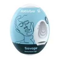 Masturbador Con Textura Interna Satisfyer Masturbator Egg Single Savage