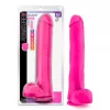 Dildo con TestÃ­culos de 35 cm LArgo x 6.3 cm Ancho - 14 Pulgadas con Ventosa Color Rosa Daddy  BL-26640