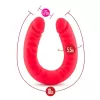  45 cm Largo  x  4.4 cm BL-32398 Silicone Double Headed Dildo 18 inch Cerise Dildo de Dos Cabezas