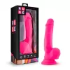 Dildo con TestÃ­culos de 22 cm Largo x 4.4 cm Ancho - 9 Pulgadas con Ventosa Color Rosa Shimmy Hot BL-83700