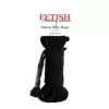  Soga de Naylon Bondage BDSM Color Negro - Deluxe Silk Rope PIPEDREAM PD3865-23 para Juguegos Sado de Dominación