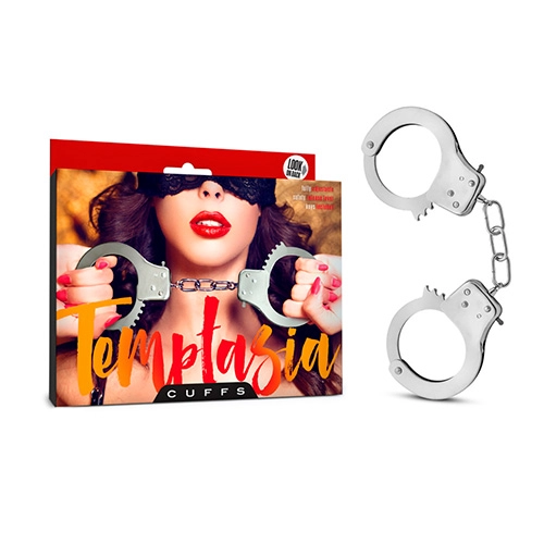  Esposas de Metal Bondage BDSM con Llaves Cuffs Silver Blush Novelties BL-55400 para Juguegos Sado de Dominación