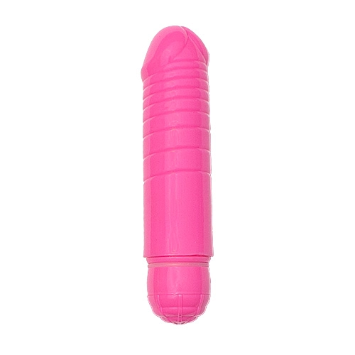 Mini Vibrador Sexual, Velocidad Variable, Resistente al Agua de 14 cm Largo  x 3 cm Ancho - Mini Ribbed Vibe Top Cat Toys