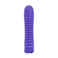  Bala Vibradora Sexual Color Morada con Textura -Ribbed Bullet Top Cat Toys