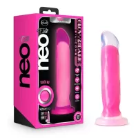  20 cm LArgo x 4.4 cm Ancho Marquee 8&quot; Silicone Dual Density Dildo Neon Pink Blush Novelties BL-88200