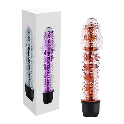  Dildo Vibrador Con Textura de 17 cm Largo x 3.2 cm Ancho Vibrator With Textured Cover