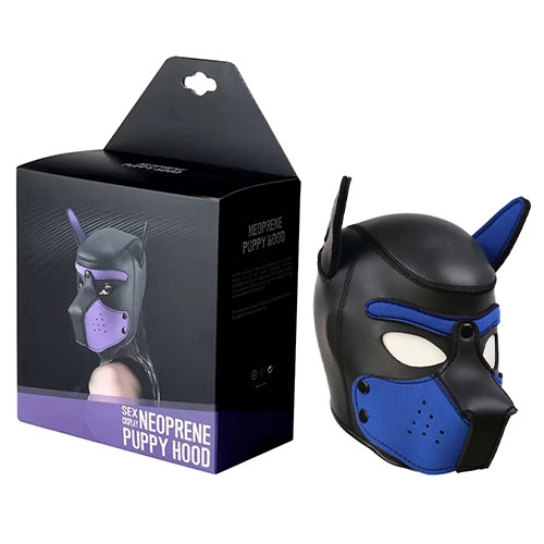  Mascara Bondage BDSM de Perro  - Puppy Hood Doggy Neoprene para Juguegos Sado de Dominación