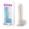 Dildo con TestÃ­culos de 19 cm Largo x 3.5 cm Ancho - 7 Pulgadas con Ventosa Metallic Rubber