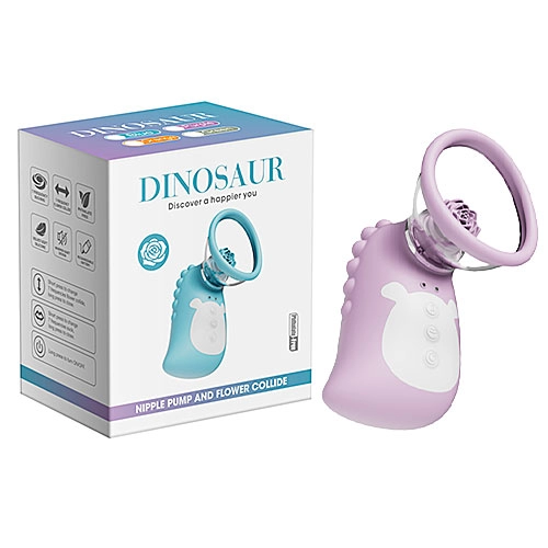  Succionador de Clitoris Dinosaur Nipple Pump and Flower