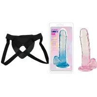  18.5 Largo  x  3.7 cm Ancho QSD-018-M DILDO Strap-on Kit Dildo y Arnes Econ&oacute;mico