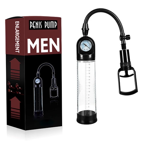  Bomba de Vacio para Alargar y Engrosar el Pene con Manómetro y Pistón CW-002
