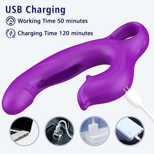  Bala Vibradora con Succionador de Clitoris - Amelia Pink Sex Toys