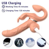  Strapon sin Correas a Control Remoto - Dildo Vibrador Multiorgasmico Alma Pink Sex Toys