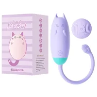  Bala Vibradora en Forma de Huevo a Control Remoto - Meow Vibe Purple Lilo LL-24063-B