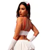  Disfraz Sexy de Enfermera Nurse para Mujer - Conjunto Top más Falda más Accesorios L158
