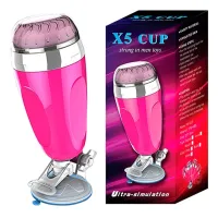  Masturbador para Hombre X5 Cup Vagina Masturbation - Realista con Ventosa Manos Libres (20 cm x 7.5 cm x 7.5 cm)