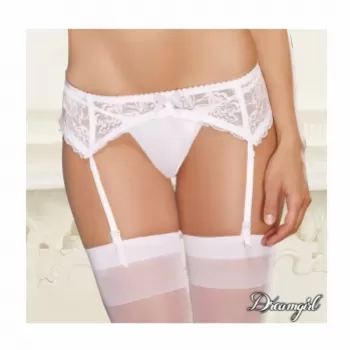  LACE GARTER BELT WHITE ONE SIZE Liguero Sexy para Mujer