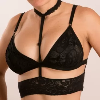  BRASIER SEXY BRALETTE ISIS BLACK SMALL PARA MUJER
