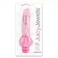 Vibradores Sexuales Realista De 16 Centimetros  16 cm Largo x 4.4 cm Ancho - PD1220-11 JUICY JEWELS ROSE QUARTZ