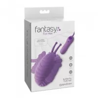 XL BULLET & WAVY SILICONE SLEEVE PURPLE PD4928-12 Butterfly Flutt Her