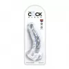 19 cm Largo x 3.8 cm Ancho - PD5755-20 King Cock Clear 7.5" With Balls